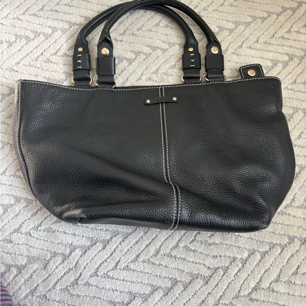 Kate Spade Black Leather Tote Bag